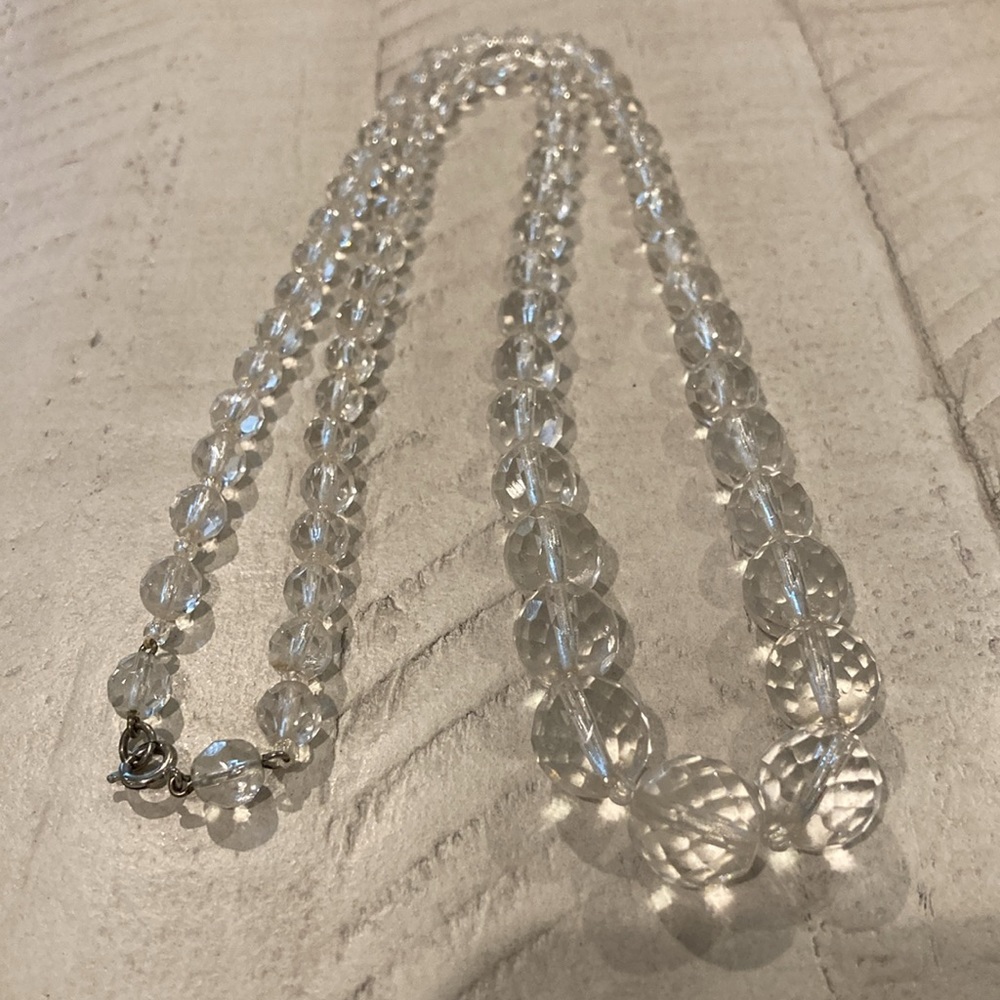 Art deco crystal necklace - Picture 2 of 7